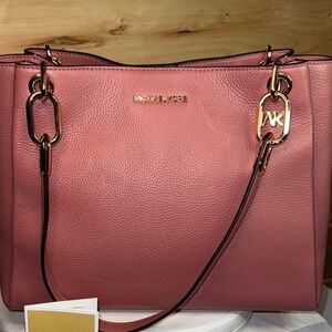 Michael Kors Trisha Large Shoulder Bag Rose NWT